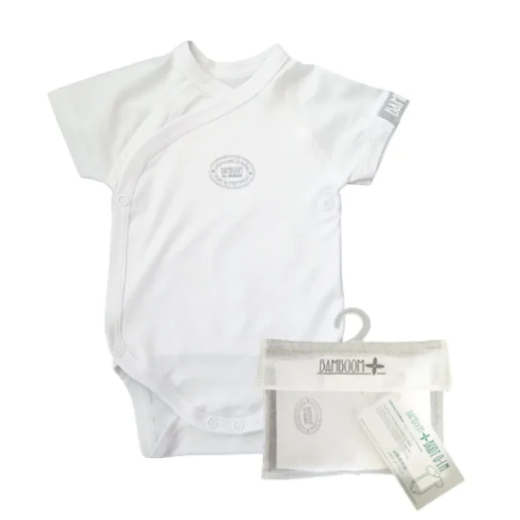 Bamboom Body Maniche Corte Bianco Apertura Frontale 1 mese