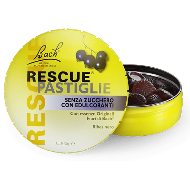 Rescue Bach Original Pastiglie Ribes Nero 50 grammi Rescue Bach Original Pastiglie Ribes Nero 50 grammi