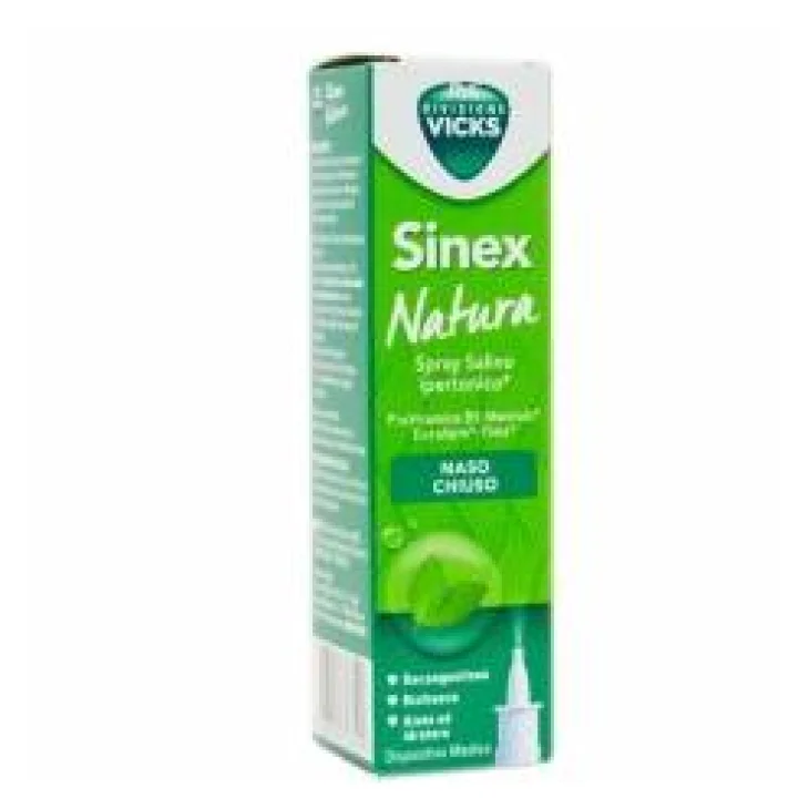 Vicks Sinex Natura Spray Salino Ipertonico Decongestionante 20 ml Vicks Sinex Natura Spray Salino Ipertonico Decongestionante 20 ml