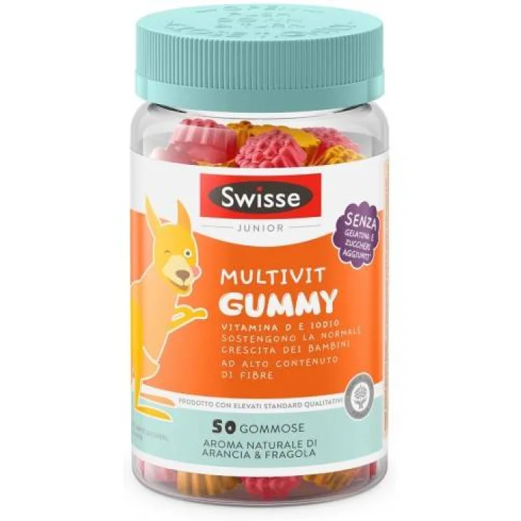 Swisse Junior Multivit Gummy Multivitaminico per Bambini 50 gommose Swisse Junior Multivit Gummy Multivitaminico per Bambini 50 gommose