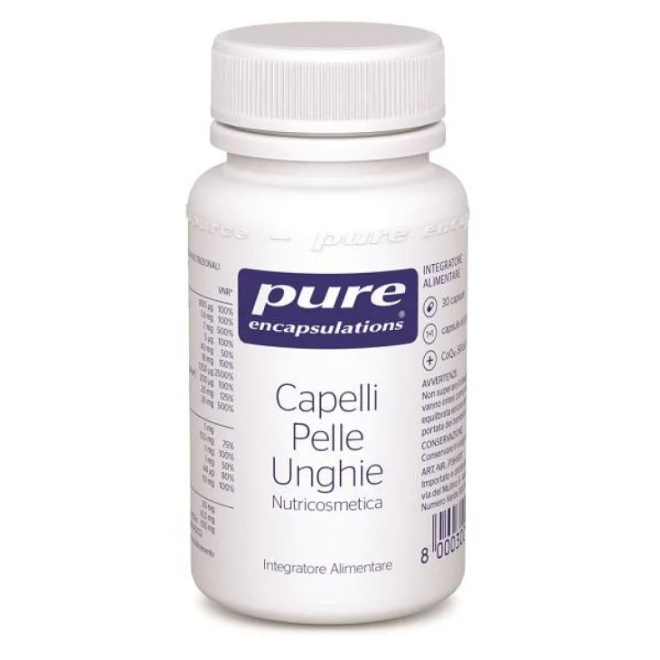 PURE ENCAPSULATIONS CAPELLI/PELLE/UNGHIE 30 CAPSULE PURE ENCAPSULATIONS CAPELLI/PELLE/UNGHIE 30 CAPSULE