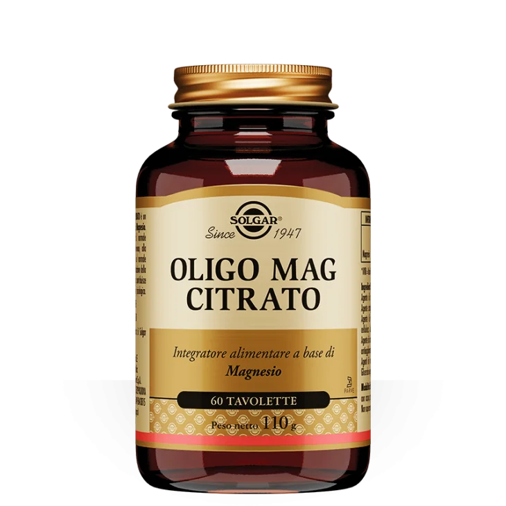 Solgar Oligo Mag Citrato Integratore di Magnesio 60 tavolette Solgar Oligo Mag Citrato Integratore di Magnesio 60 tavolette