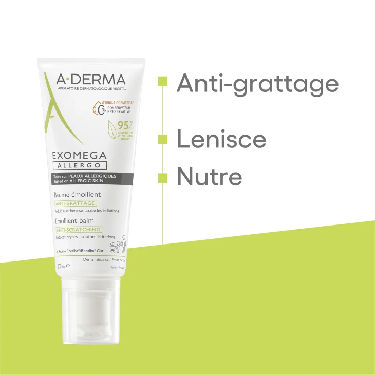 A-Derma Exomega Allergo Balsamo Emolliente Cosmetico Sterile 200 ml