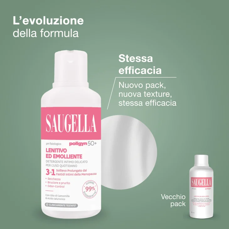 Saugella Poligyn 50+ Detergente Intimo Lenitivo 250 ml
