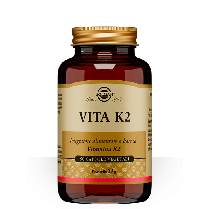 Solgar Vita K2 Integratore Vitaminico 50 capsule vegetali Solgar Vita K2 Integratore Vitaminico 50 capsule vegetali