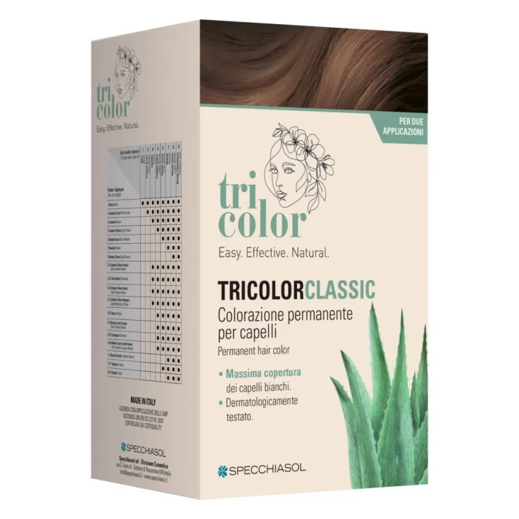 Specchiasol Tricolor Classic Colorazione Permanente per Capelli Colore 5,3 Cacao