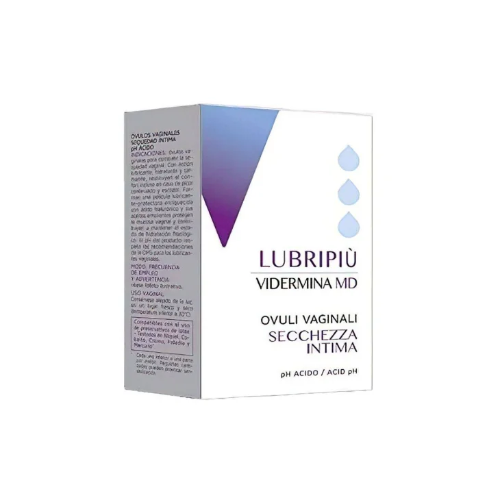 Vidermina Lubripi&ugrave; Ovuli Vaginali Lubrificanti 10 ovuli