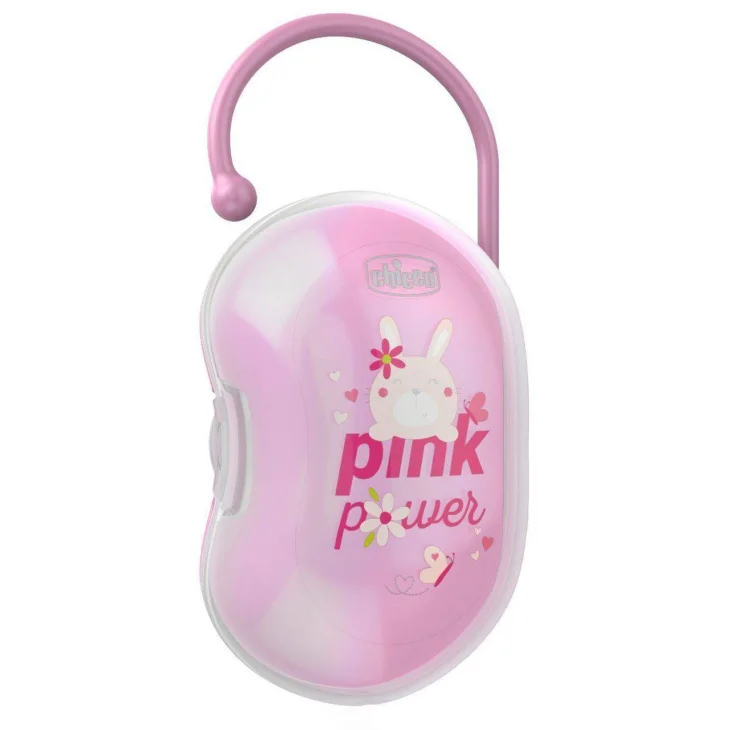 Chicco Easy Box Porta Succhietto Doppio Rosa 1 pezzo Chicco Easy Box Porta Succhietto Doppio Rosa 1 pezzo