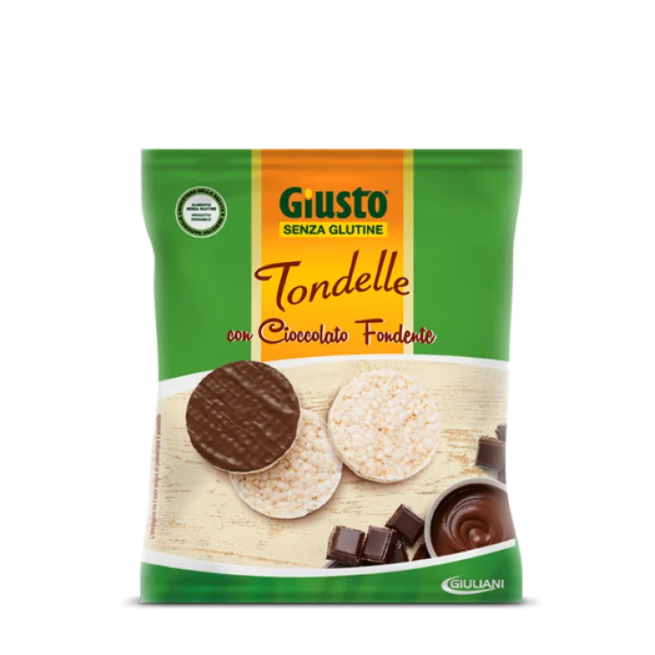 Giusto senza Glutine Tondelle al Cioccolato Fondente 60 g