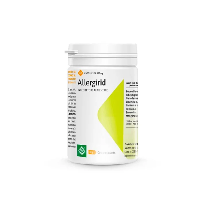 Gheos Allergirid Integratore per il Benessere di Naso e Gola 60 capsule Gheos Allergirid Integratore per il Benessere di Naso e Gola 60 capsule