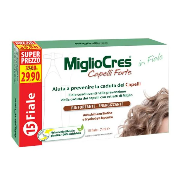 MiglioCres Capelli Forte Trattamento Dermocosmetico Anti-caduta Capelli 15 fiale MiglioCres Capelli Forte Trattamento Dermocosmetico Anti-caduta Capelli 15 fiale