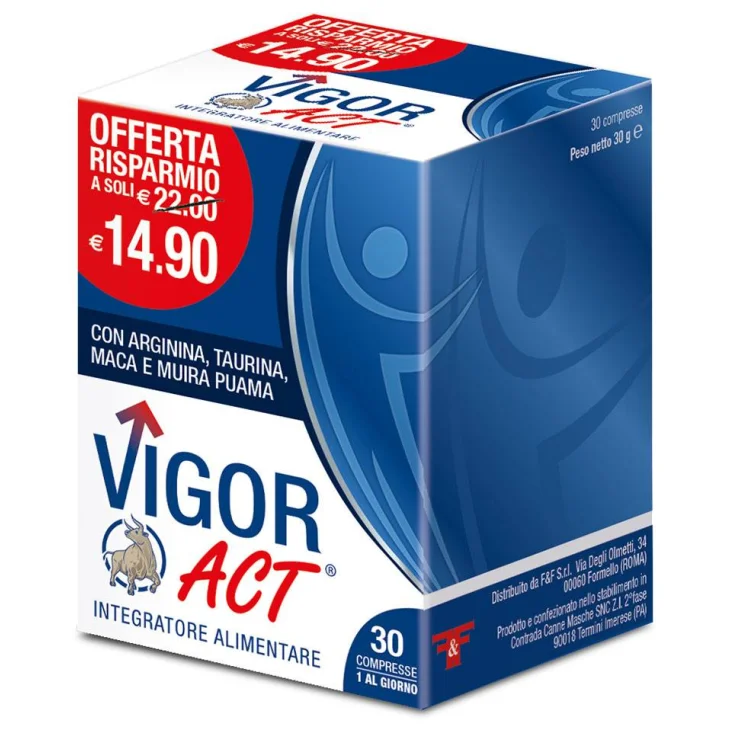 Linea Act Vigor Act Integratore Tonico Uomo 30 compresse Linea Act Vigor Act Integratore Tonico Uomo 30 compresse