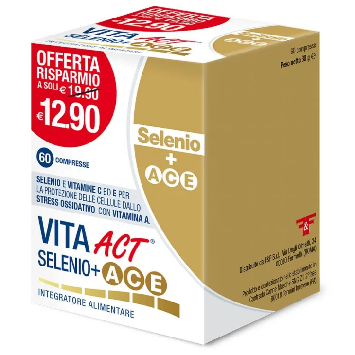 Linea Act Vita Act Selenio+Ace Integratore Multivitaminico 60 compresse Linea Act Vita Act Selenio+Ace Integratore Multivitaminico 60 compresse