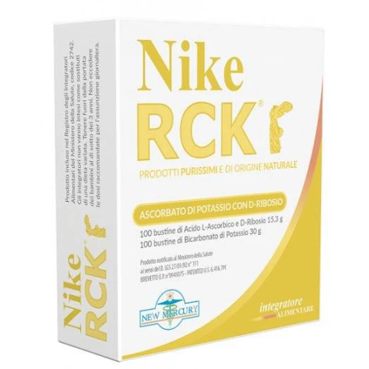 New Mercury Nike RCK Integratore Ascorbato di Potassio Antiossidante 200 buste New Mercury Nike RCK Integratore Ascorbato di Potassio Antiossidante 200 buste