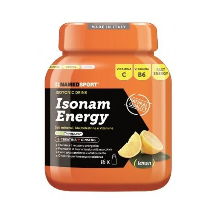 Named Sport Isonam Energy Integratore Sali Minerali per Sportivi Gusto Limone 480 g Named Sport Isonam Energy Integratore Sali Minerali per Sportivi Gusto Limone 480 g