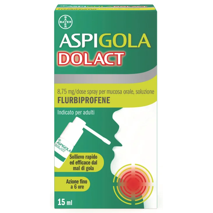 Aspi Gola Dolact Spray per Mucosa Orale 15 ml