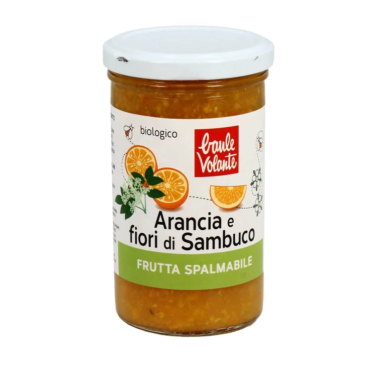 Baule Volante Frutta Spalmabile Arancia e Fiori di Sambuco Biologica 280 g