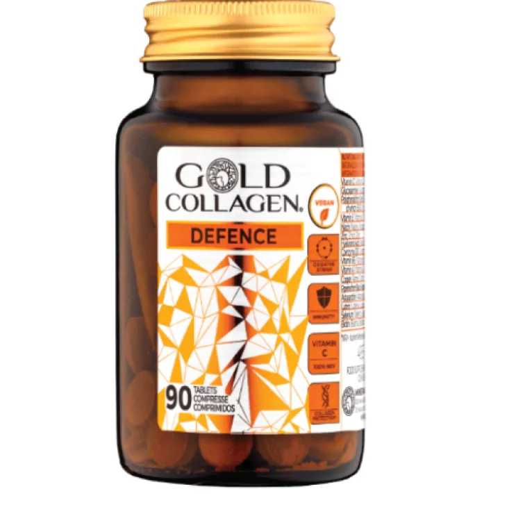 Gold Collagen Defence Integratore per la Pelle Antiossidante 90 Compresse Gold Collagen Defence Integratore per la Pelle Antiossidante 90 Compresse