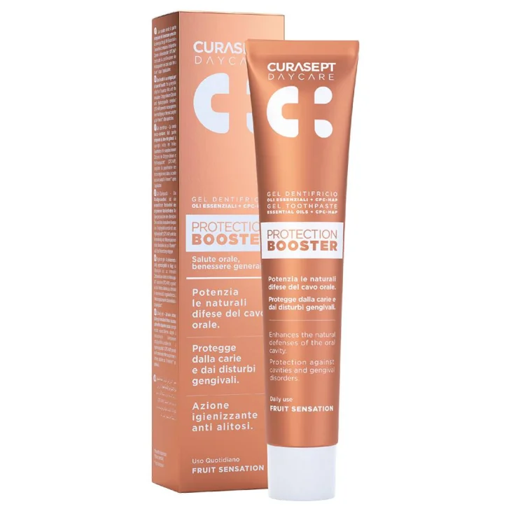 Curasept Daycare Dentifricio Protection Booster Fruit Sensation Azione Igienizzante 75 ml
