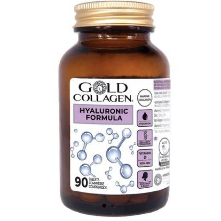 Gold Collagen Hyaluronic Formula Integratore per la Pelle 90 compresse Gold Collagen Hyaluronic Formula Integratore per la Pelle 90 compresse
