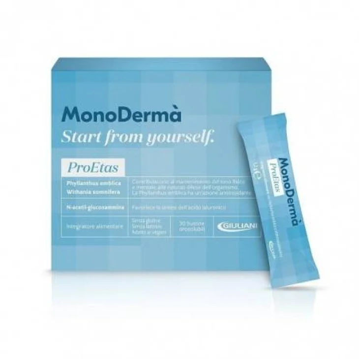 Monodermà Proetas Integratore per il benessere cutaneo 30 Bustine Monodermà Proetas Integratore per il benessere cutaneo 30 Bustine