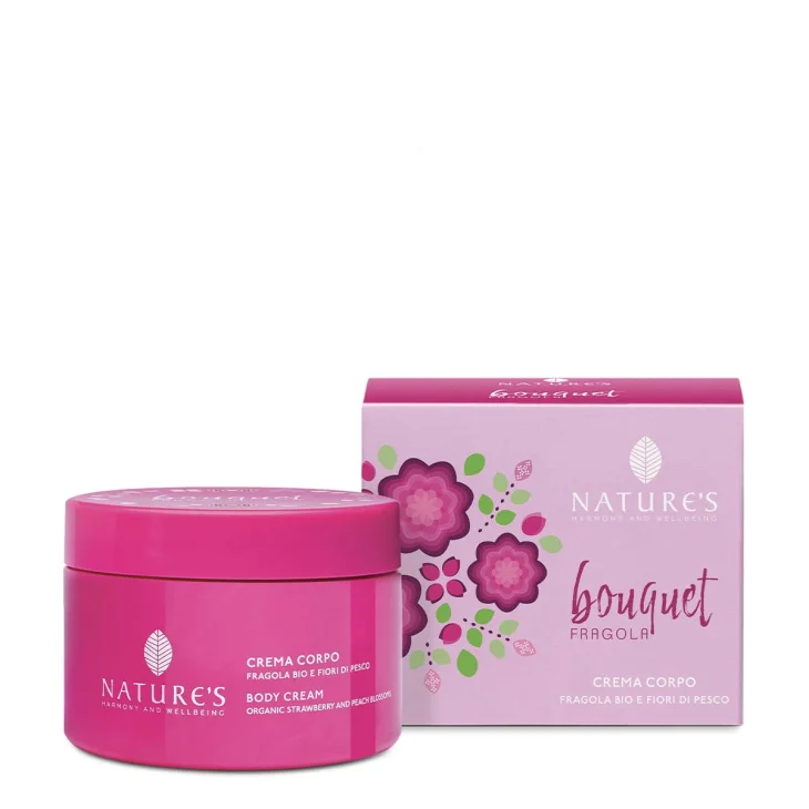 Nature's Bouquet Fragola Crema Corpo Idratante 200 ml