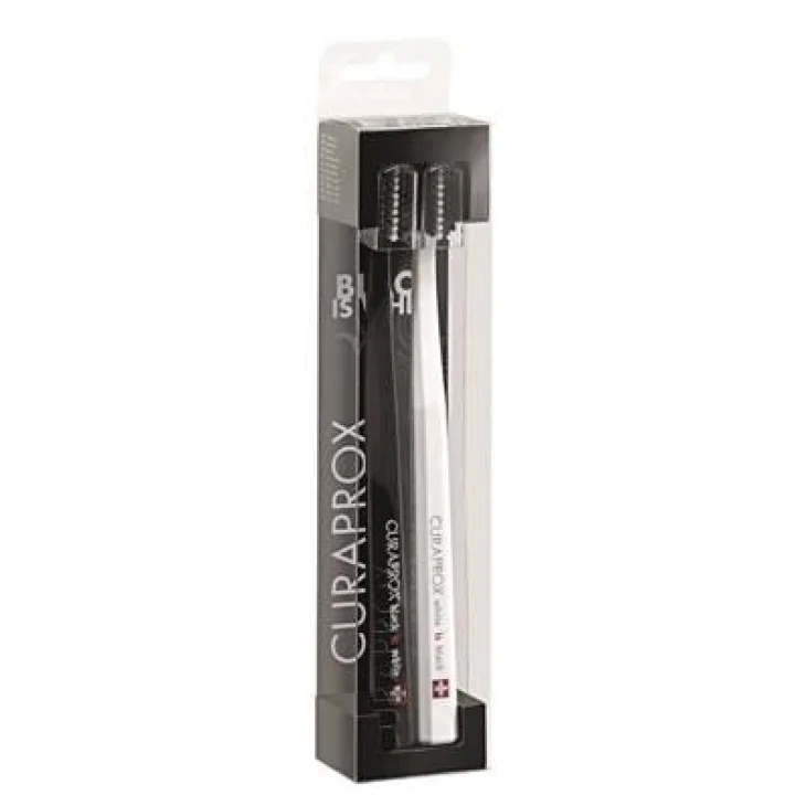 Curaprox Cs 5460 Black is White Spazzolino Supersoft Sbiancante 2 Unità Curaprox Cs 5460 Black is White Spazzolino Supersoft Sbiancante 2 Unità