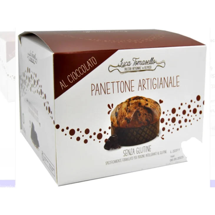 Dolceria Tomasello Panettone al Cioccolato Senza Glutine 450 g