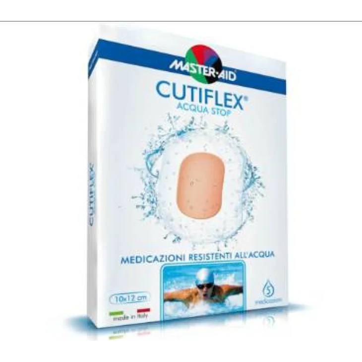 Master Aid Cutiflex Strip Acqua Stop Cerotto adesivo 10,5 x 15 cm - 5 pezzi