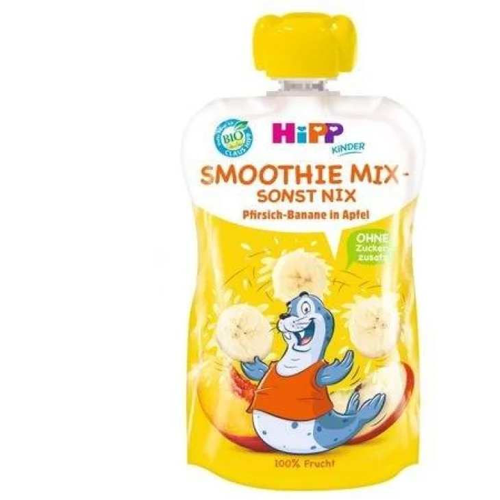 Hipp Bio Kids Smoothie 100% Frutta Da Bere Pesca Mela Banana 120 ml Hipp Bio Kids Smoothie 100% Frutta Da Bere Pesca Mela Banana 120 ml