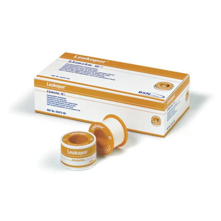 BSN Medical Leukopor Cerotto in TNT per Pelli Sensibili 5 cm x 5 m BSN Medical Leukopor Cerotto in TNT per Pelli Sensibili 5 cm x 5 m