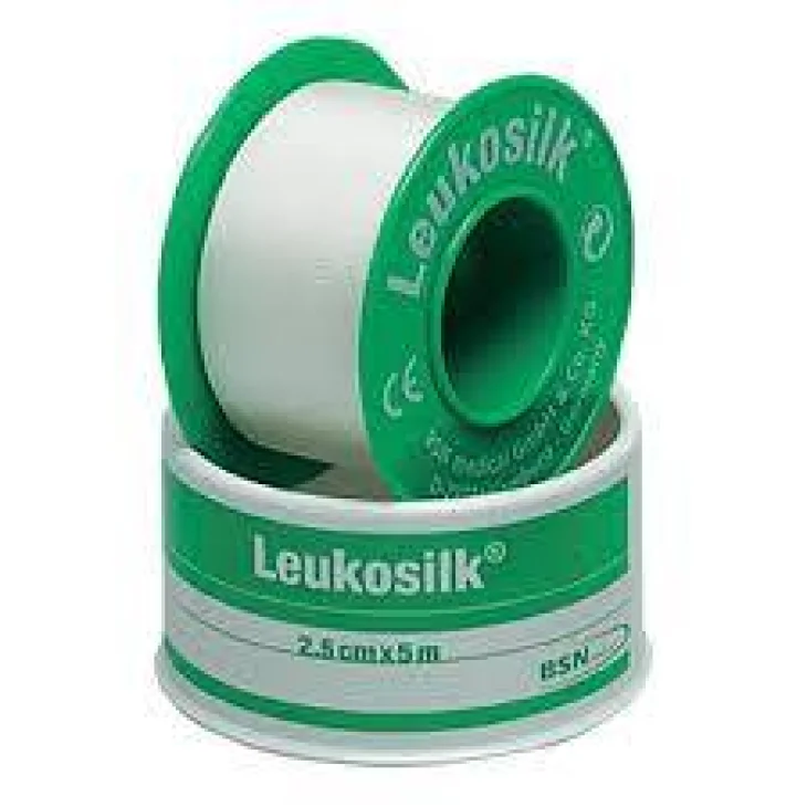 BSN Medical Leukosilk Cerotto per Pelli Sensibili Misura 2,5 cm x 5 m