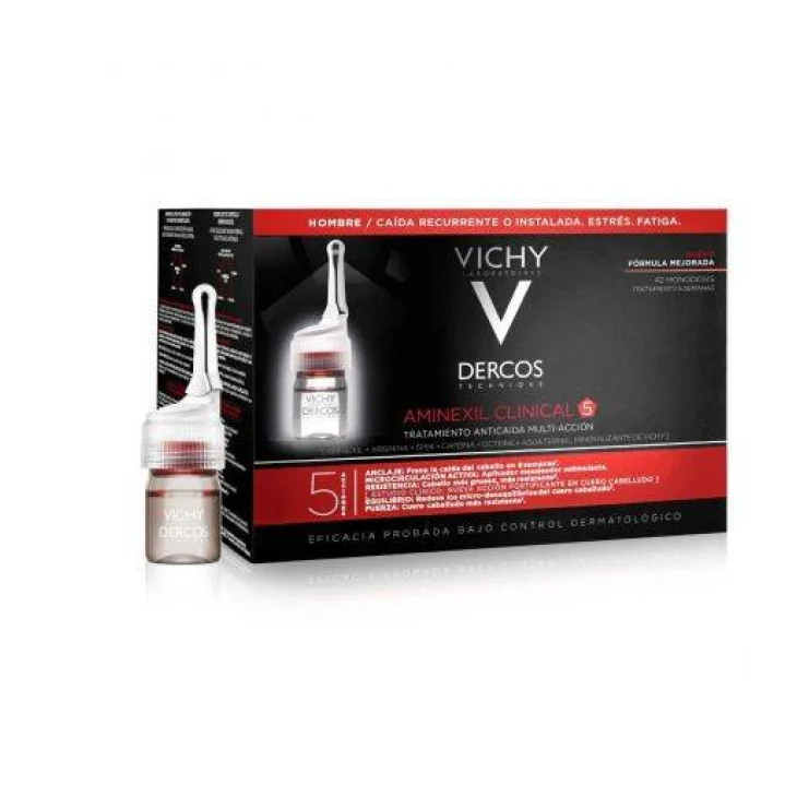 Dercos Aminexil Intensive 5 Uomo Trattamento Anticaduta 42 Fiale Dercos Aminexil Intensive 5 Uomo Trattamento Anticaduta 42 Fiale