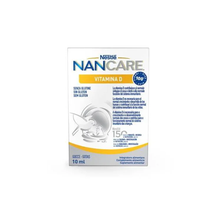 Nestlè Nancare Vitamina D Integratore di Vitamina D per Bambiineni 10 ml Nestlè Nancare Vitamina D Integratore di Vitamina D per Bambiineni 10 ml