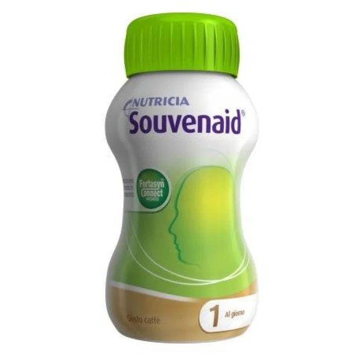 Nutricia Souvenaid Alimento a Fini Medici Speciali per la memoria di pazienti Gusto Caff&egrave; 4 bottigliette x 125 ml