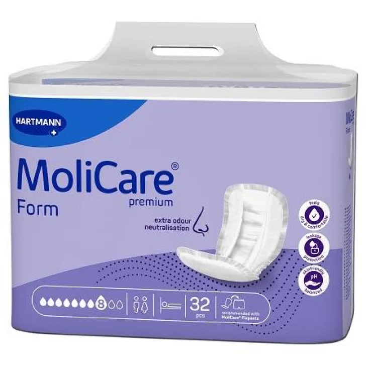 Molicare Premium Form Pannolino Sagomato 8 Gocce 32 pezzi