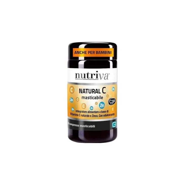 Nutriva Natural C Integratore per il sistema immunitario 60 compresse masticabili