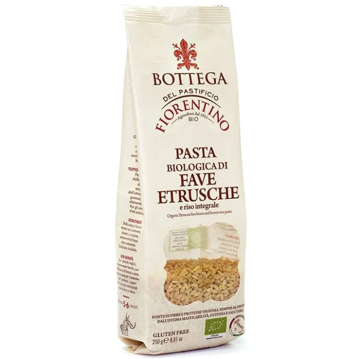 BOTTEGA DEL PASTIFICIO FIORENTINO PASTA BIOLOGICA DI FAVE ETRUSCHE E RISO INTEGRALE RISONI 250 G BOTTEGA DEL PASTIFICIO FIORENTINO PASTA BIOLOGICA DI FAVE ETRUSCHE E RISO INTEGRALE RISONI 250 G