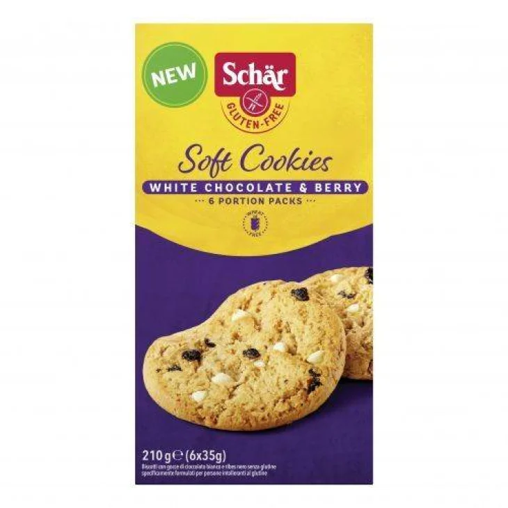 Sch&auml;r Soft Cookie White Choco Biscotto senza glutine 210 g