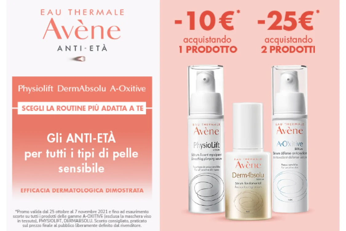 Promo Avene antietà Promo Avene antietà