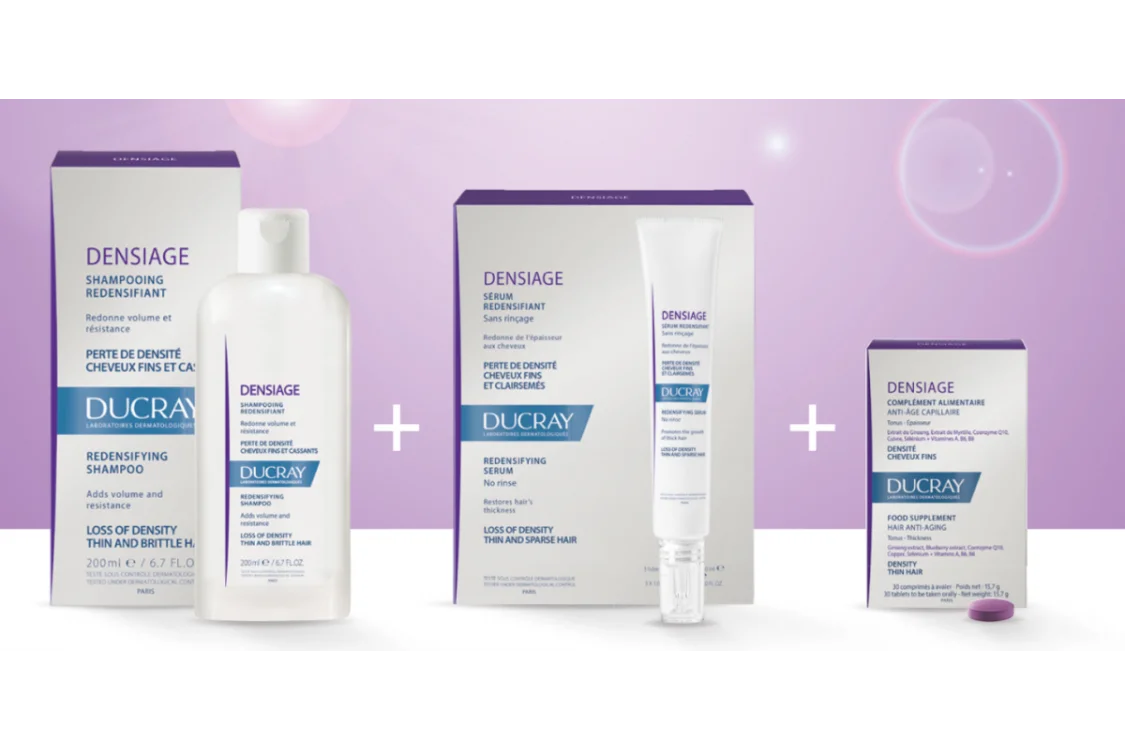Ducray Densiage: la linea contro l'invecchiamento dei capelli