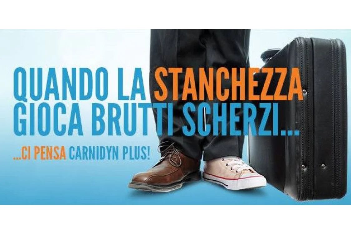 Affronta l'astenia con Carnydin Plus!